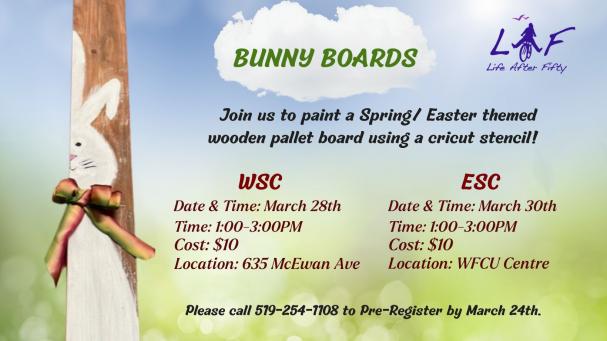 March Craft Workshop: Bunny Boards!